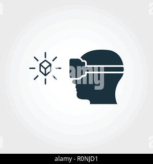 Augmented Reality Glasses creative icon. Premium style design from visual device icons collection. Simple augmented reality glasses icon for web desig Stock Vector