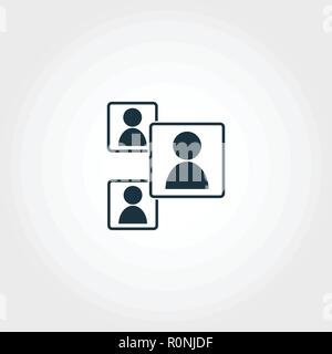 Video Conference creative icon. Premium style design from visual device icons collection. Simple video conference icon for web design and printing Stock Vector