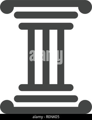 Column icon Logo Template vector illustration design Stock Vector