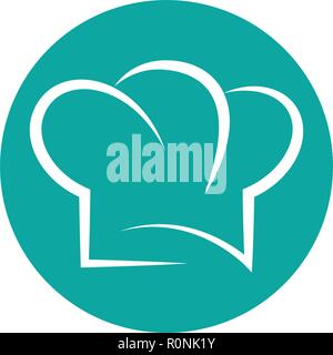 hat chef logo template vector illustration Stock Vector
