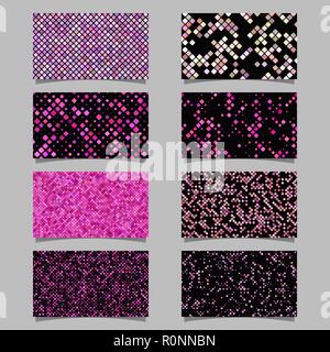 Geometrical card background set - vector template designs Stock Vector