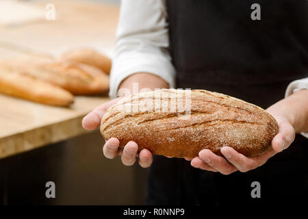 Rye dough bread Stock Photo