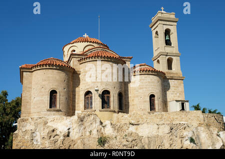 Greek Orthodox church of Panayia Theoskepasti in Kato Paphos, Paphos Cyprus. Stock Photo