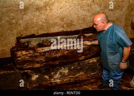 Italy Florence The exhumation on De’ Medici Family -Gian Gastone De’ Medici Stock Photo