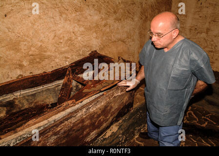 Italy Florence The exhumation on De' Medici Family -Gian Gastone De’ Medici Stock Photo