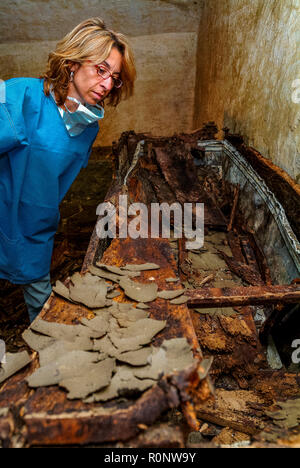 Italy Florence The exhumation on De' Medici Family - Gian Gastone De’ Medici Stock Photo