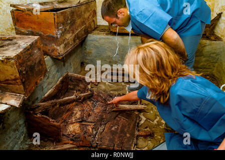 Italy Florence The exhumation on De' Medici Family - Gian Gastone De’ Medici Stock Photo