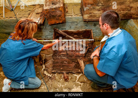 Italy Florence The exhumation on De' Medici Family - Gian Gastone De’ Medici Stock Photo