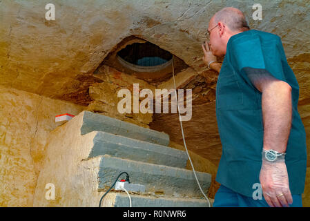 Italy Florence The exhumation on De’Medici Family - Gian Gastone De’ Medici Stock Photo