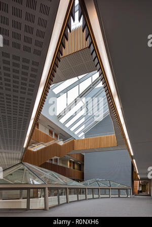 Mathematical Institute, Andrew Wiles Building in the Radcliffe Observatory Quarter, Oxford. Stock Photo