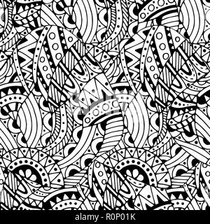 Seamless pattern with ethnic elements. Ornate beautiful Patterns texture, endless pattern with aethnic elements. Pattern can be used for wallpaper, pa Stock Vector