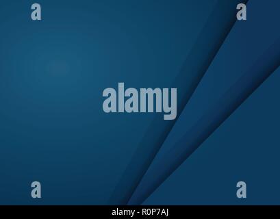 Abstract gradient blue papercut background with copy space, vector eps10 Stock Vector