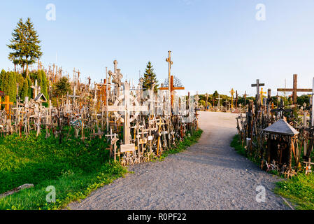 Hill of Crosses. Siauliai (Šiauliai), Siauliai County , Lithuania, Baltic states, Europe Stock Photo