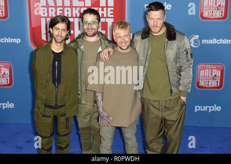 Los Angeles, California. 5th Nov, 2018. Imagine Dragons attending the 'Ralph Breaks the Internet' world premiere at El Capitan Theatre on November 5, 2018 in Los Angeles, California. | usage worldwide Credit: dpa/Alamy Live News Stock Photo