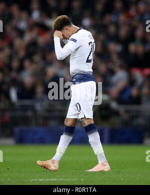 Dele Alli Of Tottenham Hotspur Looks Dejected As The Bayer Leverkusen Dele Alli Of Tottenham Hotspur Looks Dejected As The Bayer Leverkusen
