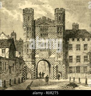 'The Holbein Gateway, Whitehall', (1881). Creator: Unknown. Stock Photo