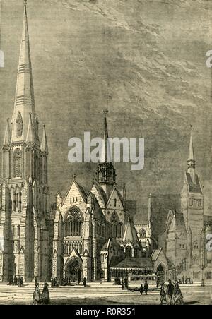 'Christ Church, Westminster Bridge Road', (c1878). Creator: Unknown. Stock Photo