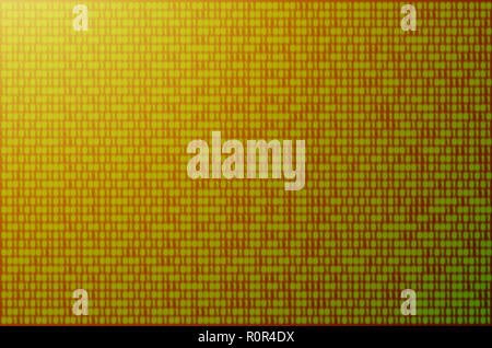 Image of a blurry binary code composed of a set of green numbers on a black background. Toned Stock Photo