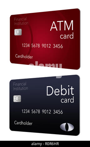 Here is an ATM card which is shown with a debit card which is often ...