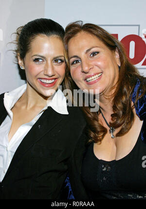 Brittany Murphy and Kathy Najimy arriving at the Fox Fall Season Launch at the Central Club on The Strip in Los Angeles. october 19, 2004.          -  Stock Photo