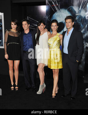 The cast of Final Destination: Shantel VanSanten, Bobby Campo, Krista Allen, Haley Webb and Nick Zano - The Final Destination Premiere at the Westwood Stock Photo