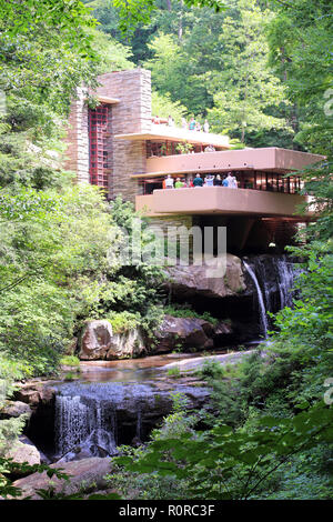 Fallingwater or the Kaufmann Residence is a house designed by architect ...