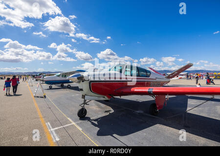 October 6, 2018 Livermore / CA / USA - Aircraft on display at the Livermore Municipal Airport Open House event Stock Photo