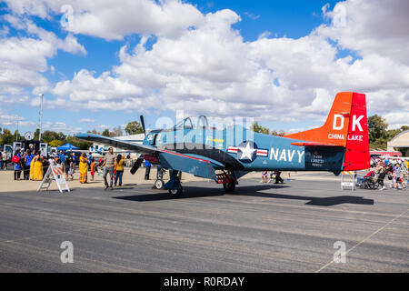 October 6, 2018 Livermore / CA / USA - Aircraft on display at the Livermore Municipal Airport Open House event Stock Photo