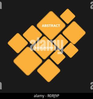 Abstract background with orange rhombus, stock vector Stock Vector