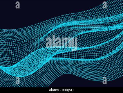 Abstract design element with waves background, stock vector Stock Vector