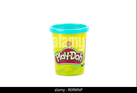 Download Play Doh Clay In A Yellow Small Container With Yellow Cover Stock Photo Alamy Yellowimages Mockups