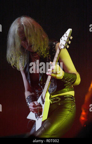 K.K. Downing Judas Priest performing live in concert at Acer Arena. Sydney, Australia. 13.09.08. Stock Photo