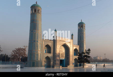 Architecture Of The Shrine Of Hazrat Ali, also called the Blue Mosque, Mazar-e Sharif, Afghanistan Stock Photo