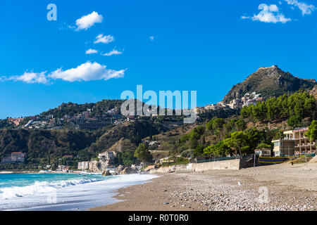 Taormina.  Taormina has been main  tourist destination in Sicily since the 19th century. Taormina, Sicily, Italy. Stock Photo