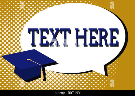 Text sign showing Text Here. Conceptual photo Blank space to put message express feelings template for writing. Stock Photo