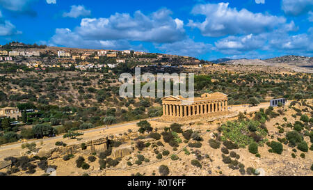 Valley of the Temples. An archaeological site in Agrigento (ancient Greek Akragas), Sicily. Stock Photo
