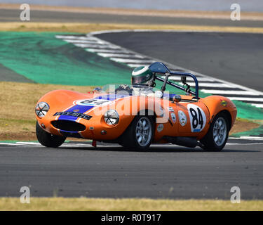 Ian Burford, Ginetta G4, HSCC Road Sports, 1947 - 1979, Silverstone Classic, July 2018, Silverstone, Northamptonshire, England, circuit racing, cjm-ph Stock Photo