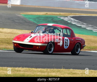 Larry Kennedy, Lotus Elan S1, HSCC Road Sports, 1947 - 1979, Silverstone Classic, July 2018, Silverstone, Northamptonshire, England, circuit racing, c Stock Photo