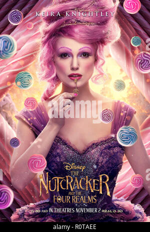 THE NUTCRACKER AND THE FOUR REALMS, poster art, Morgan Freeman as ...