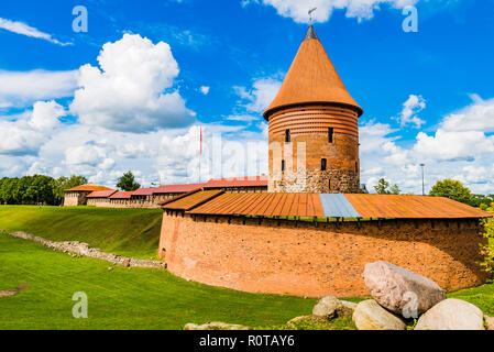 Kaunas Castle is a medieval castle situated in Kaunas, the second-largest city in Lithuania. Kaunas, Kaunas County, Lithuania, Baltic states, Europe. Stock Photo