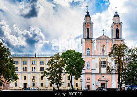 Church of St. Francis Xavier. Kaunas, Kaunas County, Lithuania, Baltic states, Europe. Stock Photo