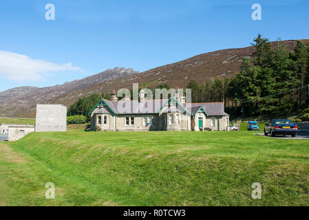 The Museum and Visitor Centre in the Silent Valley Mountain Park in the famous Silent Valley Mountain Park in the Mourne Mountains in County down Nort Stock Photo