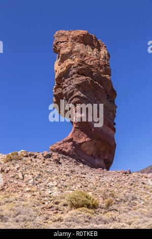 Roque Cinchado in Teide National Park on Tenerife in the Canary Islands Stock Photo