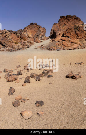 Minas de San Jose in Teide National Park on Tenerife in the Canary Islands Stock Photo