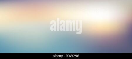 Abstract blurred gradient twilight background. Colorful sky with sunlight. Vector illustration Stock Vector