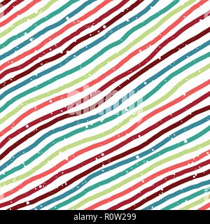 Abstract christmas background brush oblique lines with snow fall on white background. Vector illustration Stock Vector