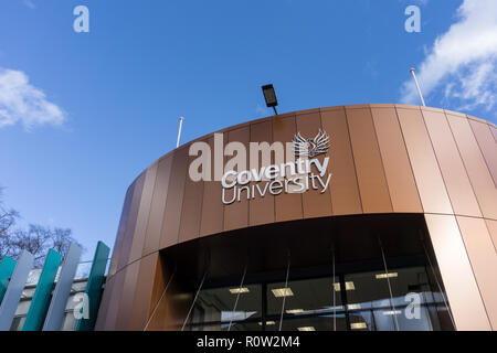 Frontage of the Alan Berry Building, Coventry University, West Midlands, UK Stock Photo