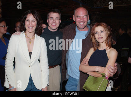 Annabeth Gish and Mitch Pileggi and wife Arlene at the Series Final Wrap Party for ' X-Files'. The party was at the House of Blues in Los Angeles. Apr Stock Photo
