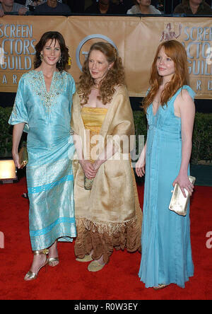 Rachel Griffiths, Frances Conroy and Lauen Ambrose arriving at the 11th annual Screen Actors Guild Awards at the Shrine Auditorium in Los Angeles. Feb Stock Photo