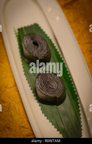 Homemade black sesame rolls Stock Photo - Alamy
